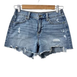 Aerie Distressed Daydream Denim Short XS